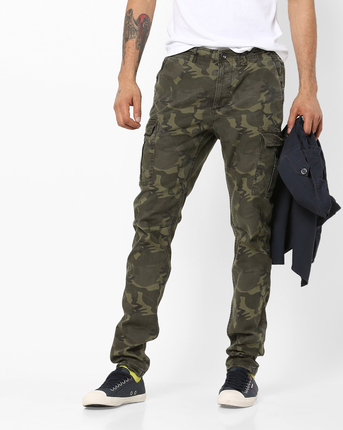 Girl Army Cargo Trousers  Pants