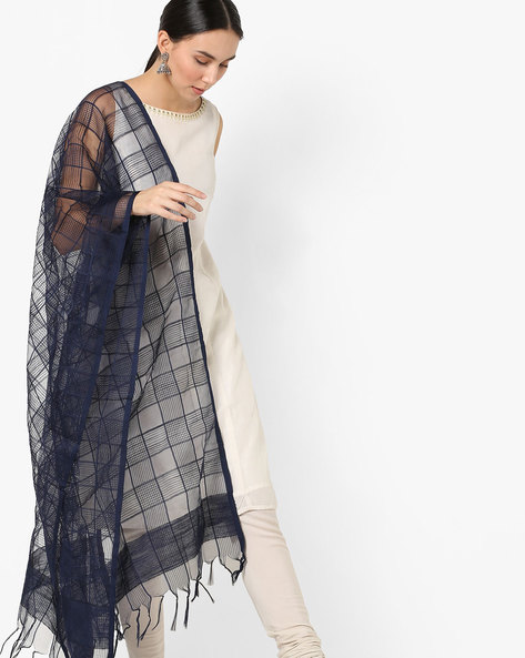 Cotton Dupatta with Fringes Price in India