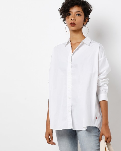 Levis white cheap shirt womens