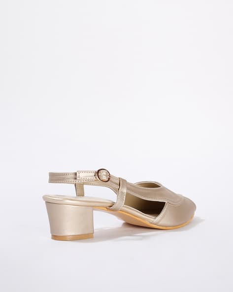 Embellished Slingback with Chunky Heels (Image - 1)