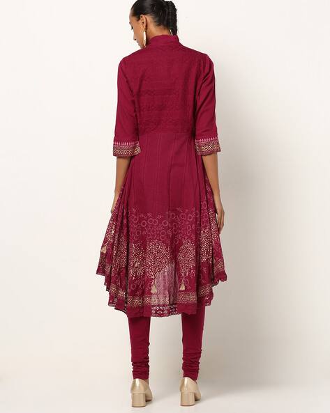 Wine Kurta Suit Sets for Women by Biba 