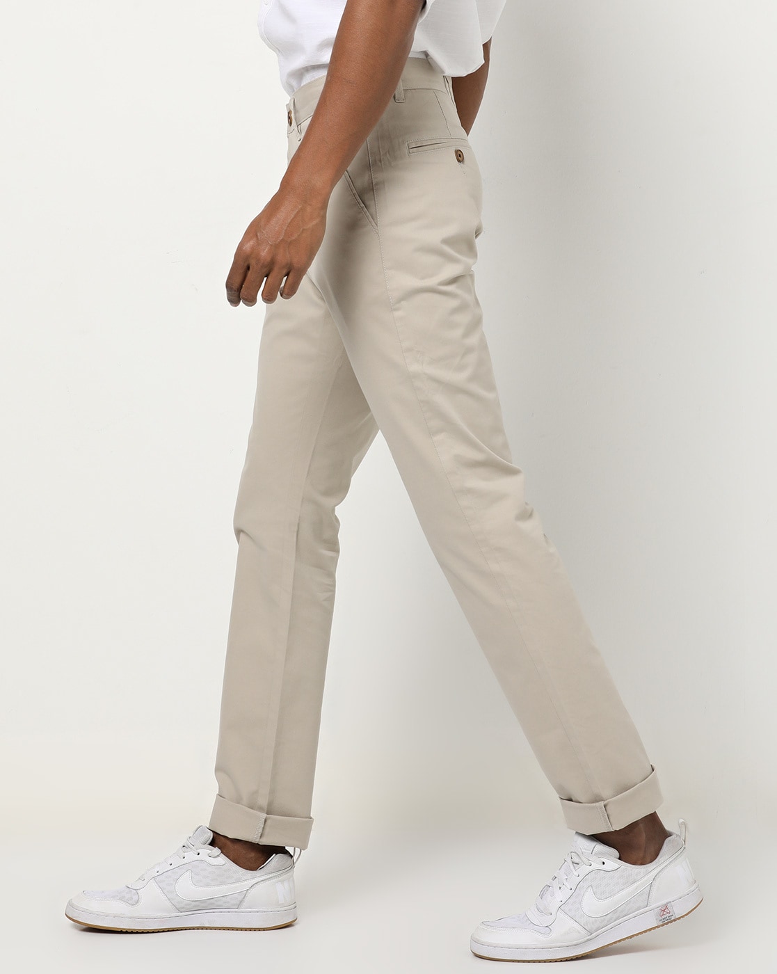 Mens Chinos  Cuffed Skinny  Tapered Chino Pants  Connor New Zealand