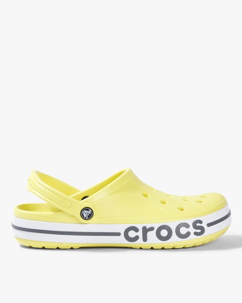 crocs yellow clogs