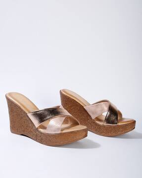 wedge pump sandals