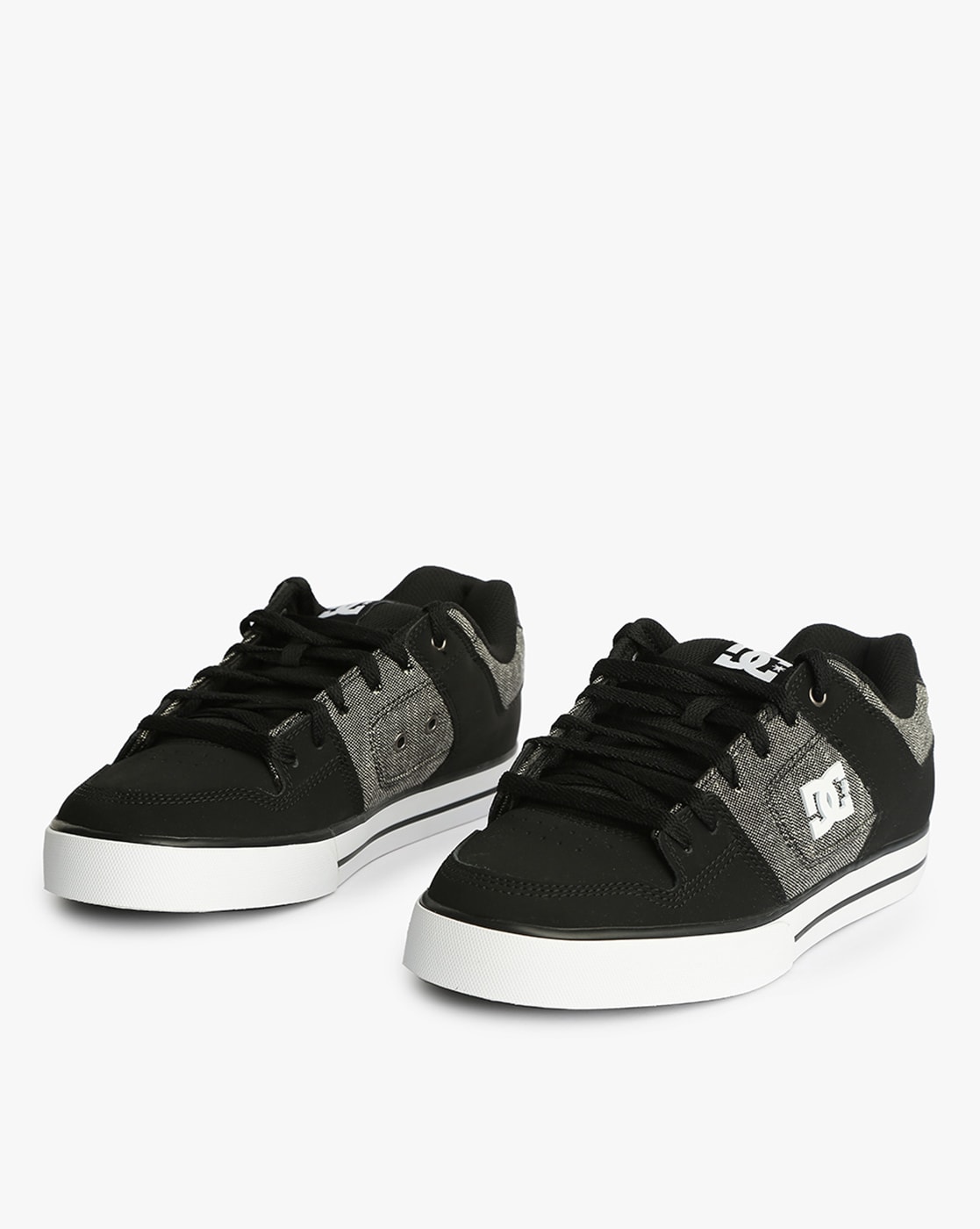 black and grey dc shoes