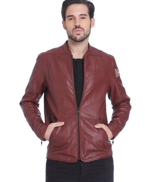 jack and jones maroon jacket