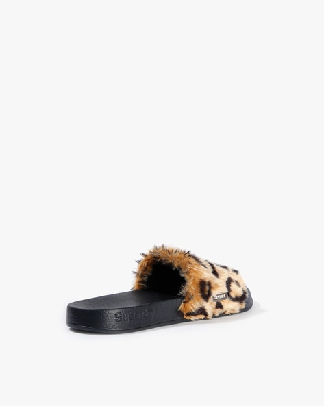 Superdry leopard sliders hot sale