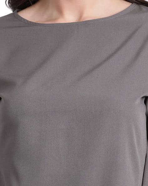 Flounce Sleeves Top with Applique Detail (Image - 1)