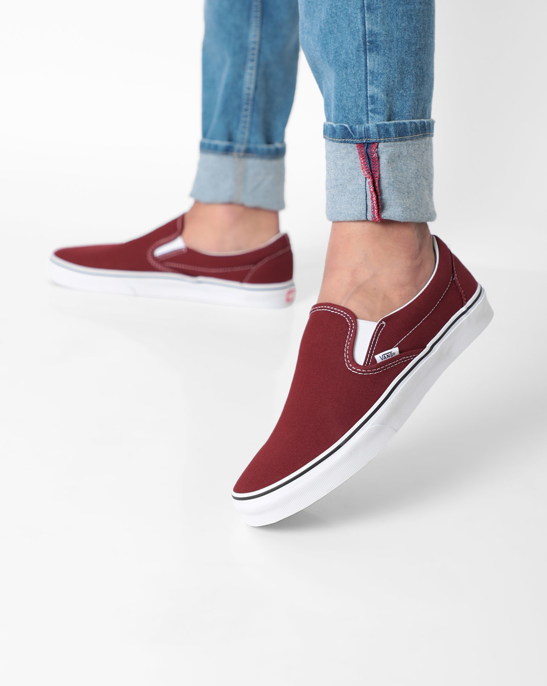 Red Casual Shoes for Men by Vans Online 