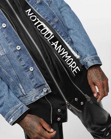 Buy DIESEL HC-Nhill Giacca Denim Jacket | Blue Color Men