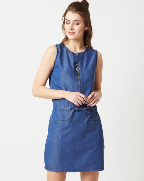 miss shop denim dress