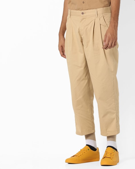 Buy Brown Trousers & Pants for Men by T-Base Online | Ajio.com
