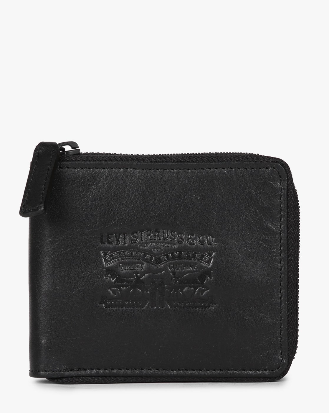 levis wallet with zipper