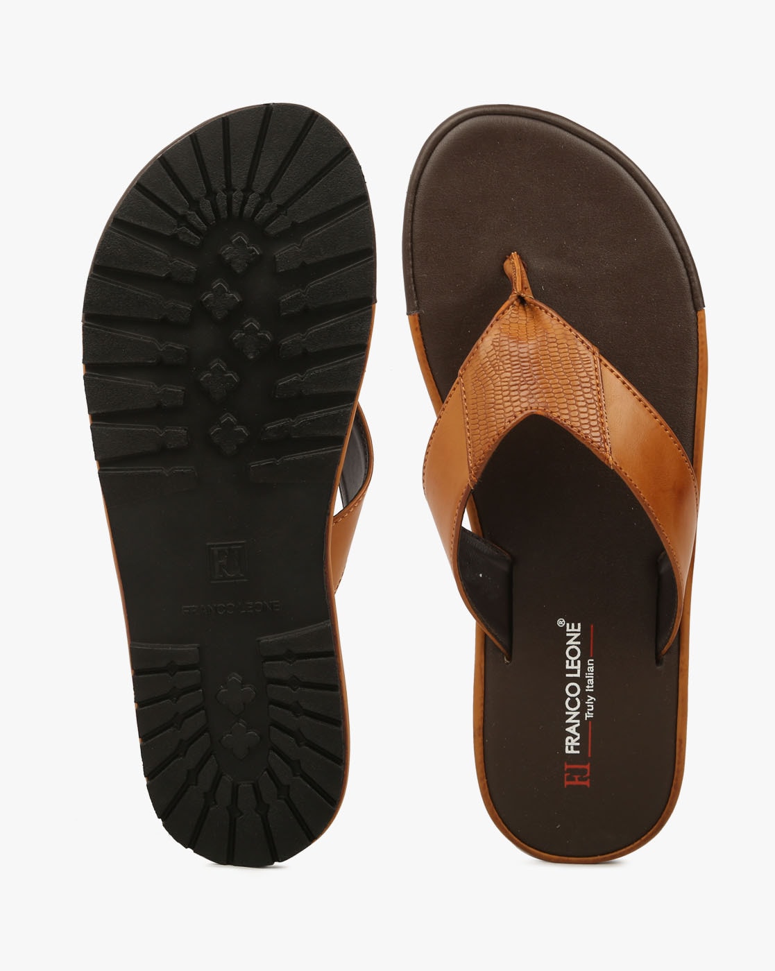 Buy online Tan Toe Separator Slipper from Slippers, Flip Flops & Sliders  for Men by Franco Leone for ₹799 at 58% off | 2024 Limeroad.com