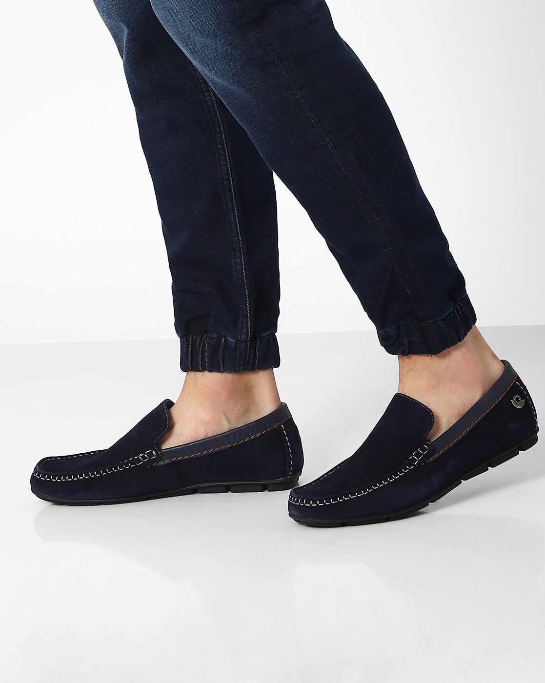 lee cooper loafers blue