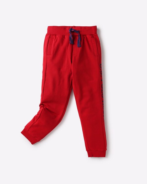 Cherry red jogger pants