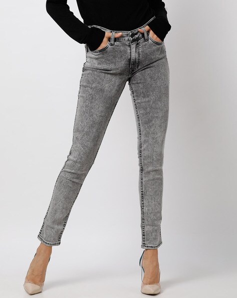 levi's 711 grey