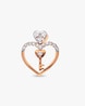 14 KT Rose Gold Diamond Studded Pendant