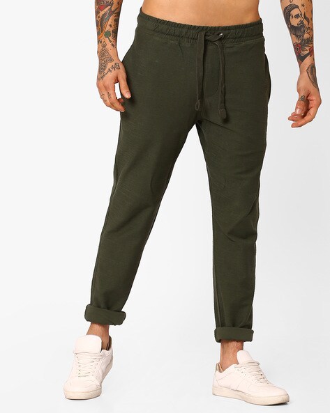 olive green polo sweatpants