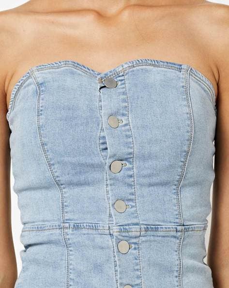 Hill House Home Strapless Crop Top w/ Tags - Blue Tops, Clothing -  HLHSH23097