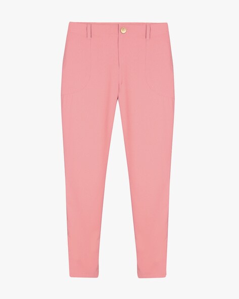 Buy Pink Trousers & Pants for Women by AJIO Online 