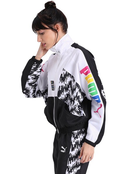 puma typography jacket