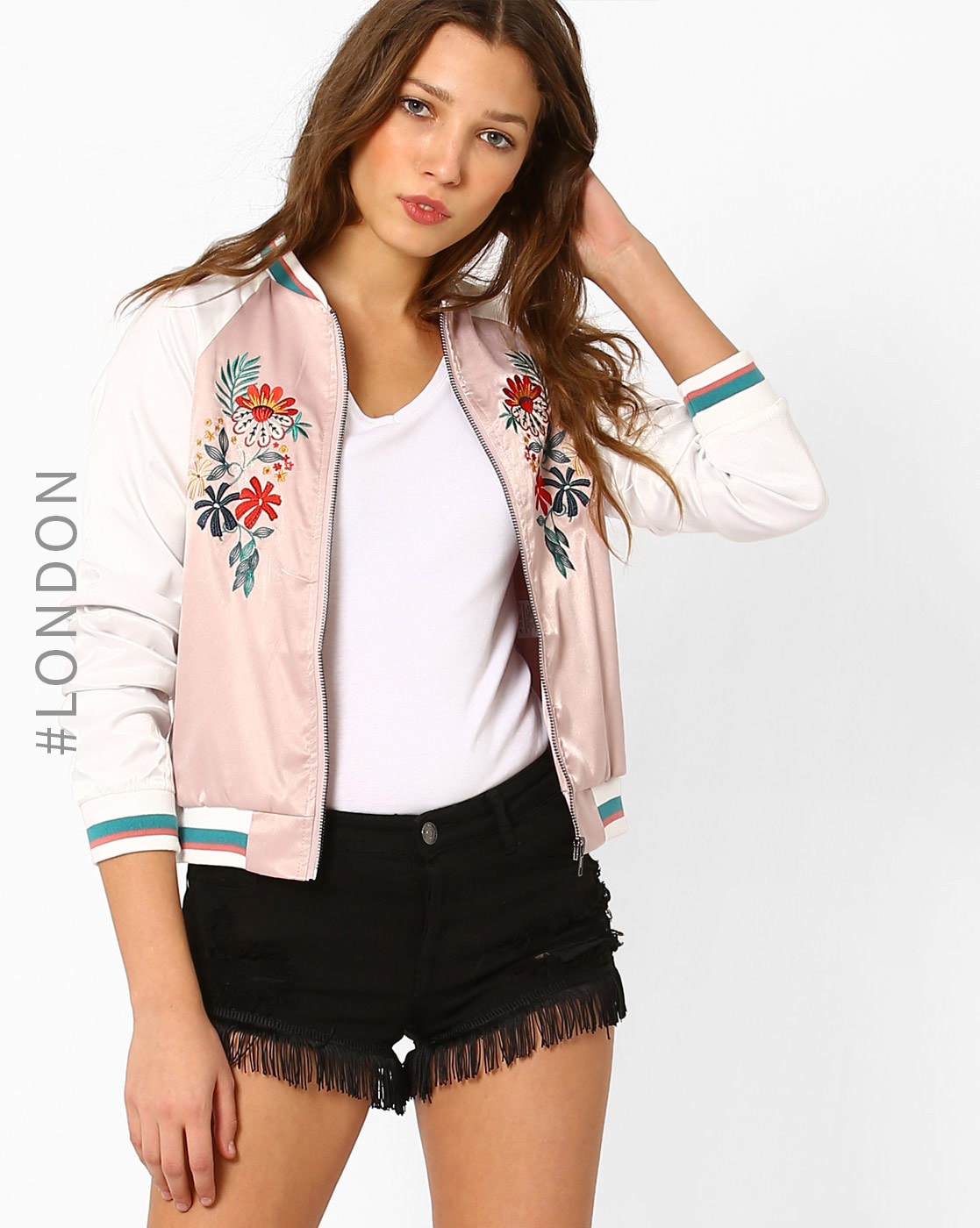 SUEDE EMBROIDER BOMBER JACKET – ANGEL CHEN