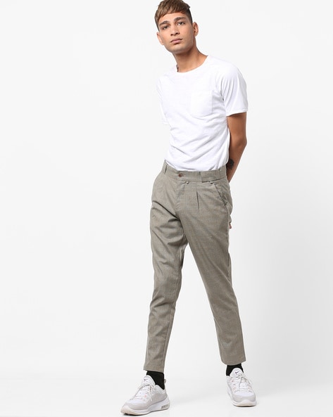 Buy Grey Trousers & Pants for Men by AJIO Online | Ajio.com