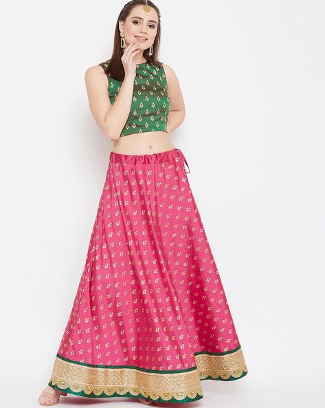 Pink Color Wedding Wear Pure Gaji Silk Designer Lehenga Choli Set at Rs  9999.00 | सिल्क लहंगा - Ahesas Fashion, Surat | ID: 2851808619255