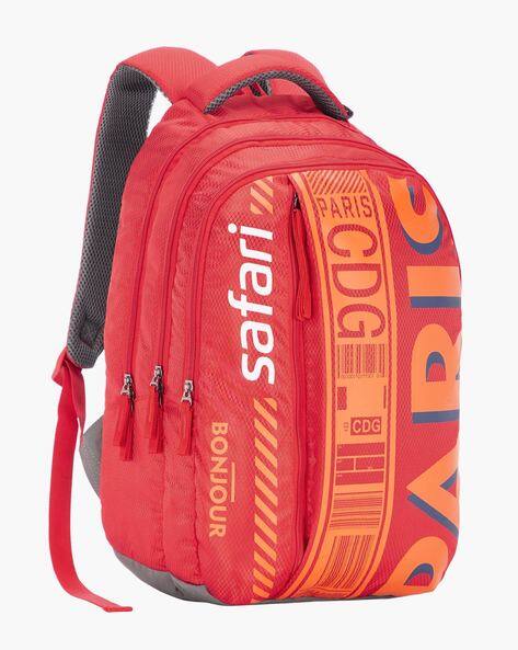 safari red backpack