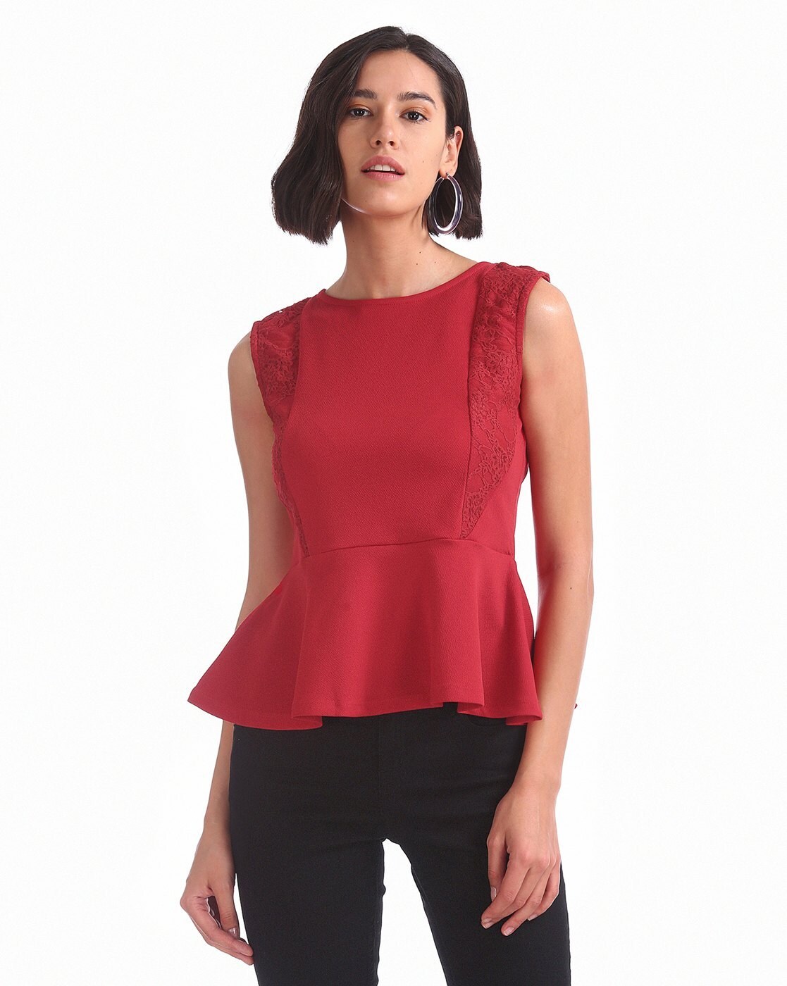 elle peplum top