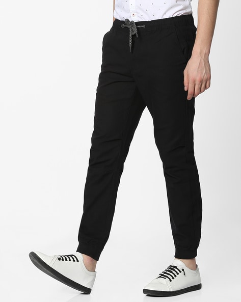 New Look cuffed cargo trousers in black  ASOS