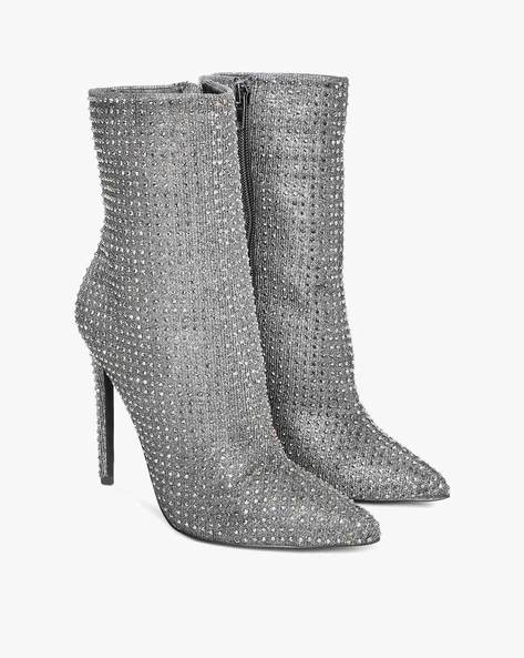 Silver Boots for Women by STEVE MADDEN 