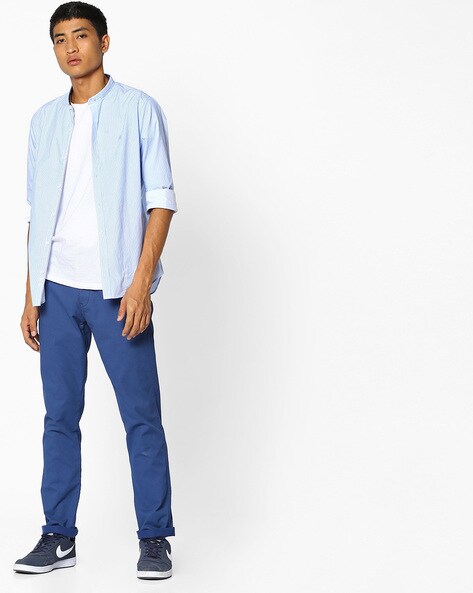 Buy Blue Trousers & Pants for Men by UNITED COLORS OF BENETTON Online