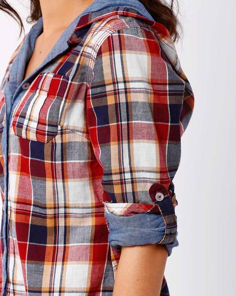 Buy Multicoloured Shirts for Women by DNMX Online