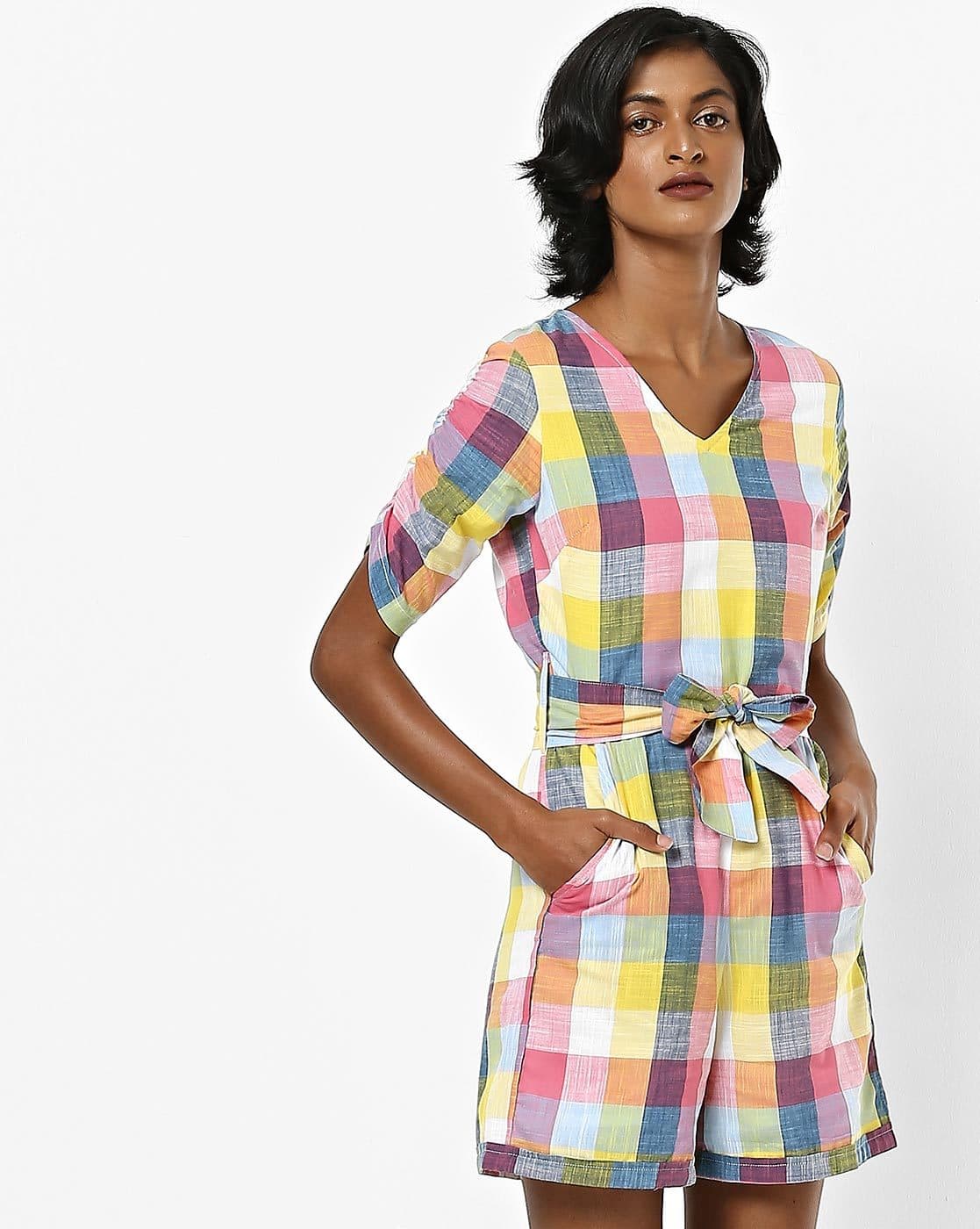 tie up playsuit