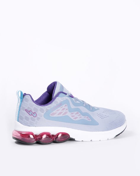 Textured Lace-Up Low-Top Sports Shoes (Image - 2)