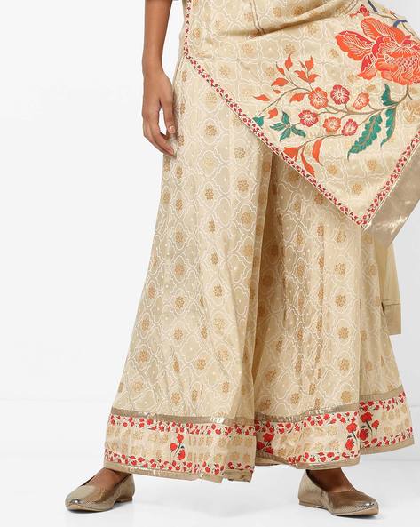 Sharara Pants with Metallic Accents Price in India