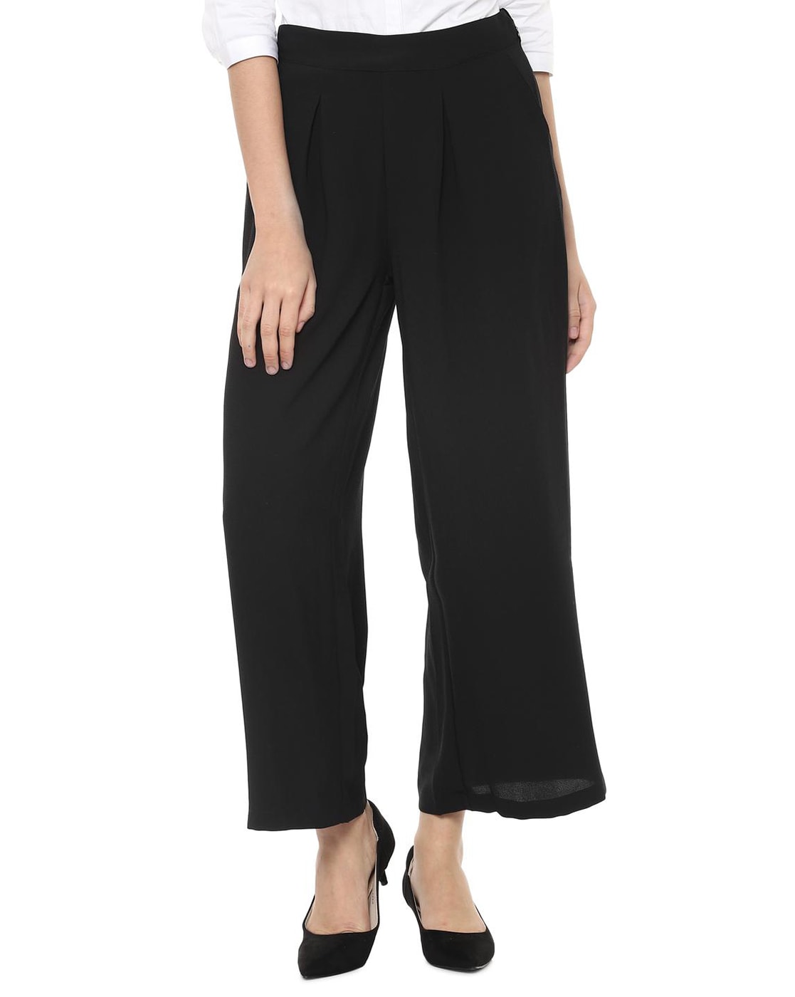 ankle black trousers
