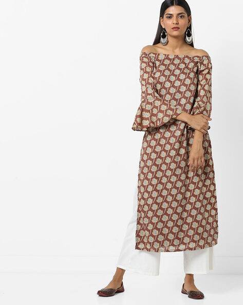 One side off shoulder kurti Clearance