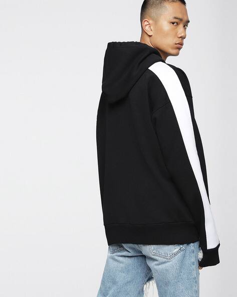 hush rib panel sweatshirt