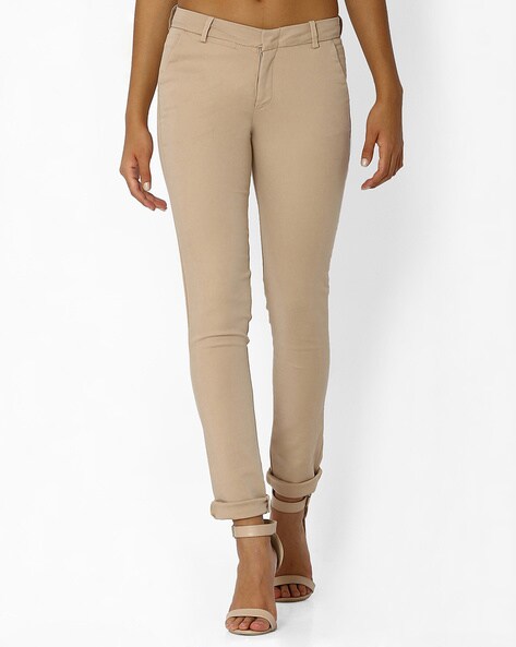 Express | High Waisted Supersoft Twill Skinny Pant in Warm Taupe | Express  Style Trial