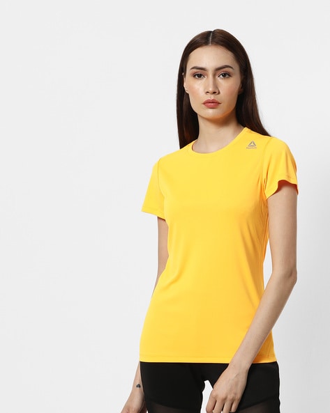 Reebok t online shirt womens yellow