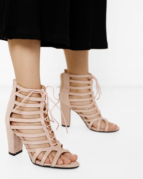 Caged Block Heels for Women - Up to 57% off | Lyst