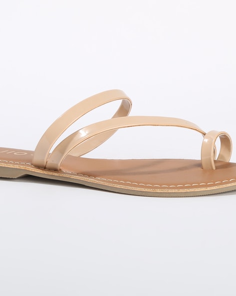 Nude thong online sandals