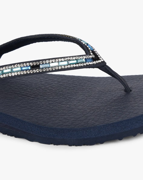 Embellished Meditation Flip-Flops