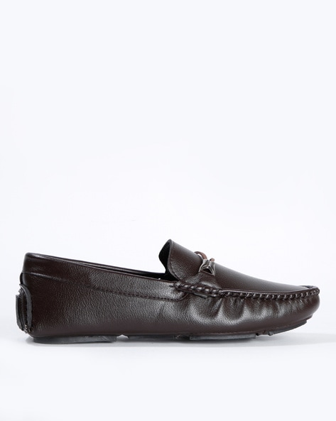 Textured Slip-On Formal Shoes