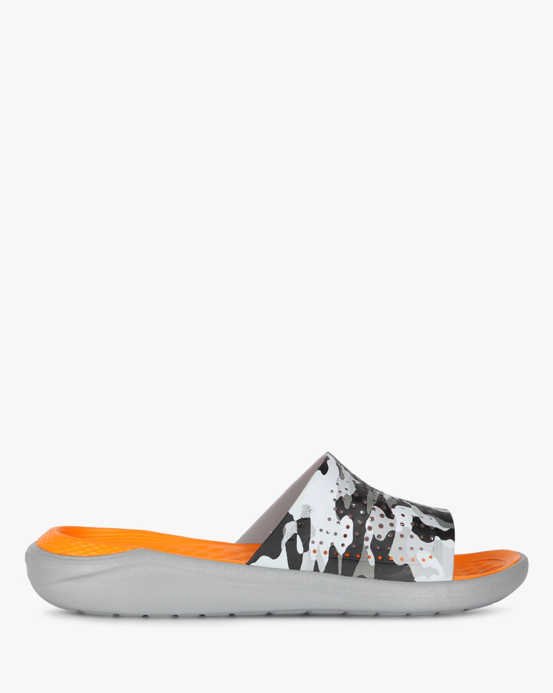 crocs grey orange