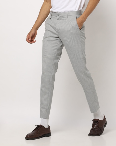men's skinny fit cropped pants