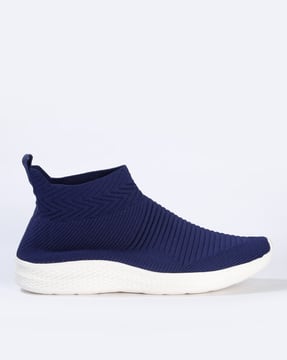navy blue slip on shoes